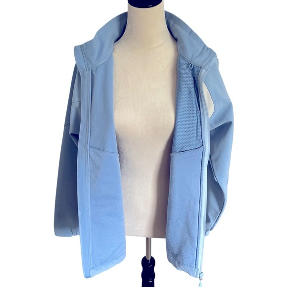 All Seasons Women's Light Blue Jacket XL Full Zip Polyester Spandex - Picture 9 of 11